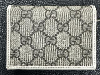 Gucci Women's Horsebit 1955 Card Leather Trimmed Card Case Wallet